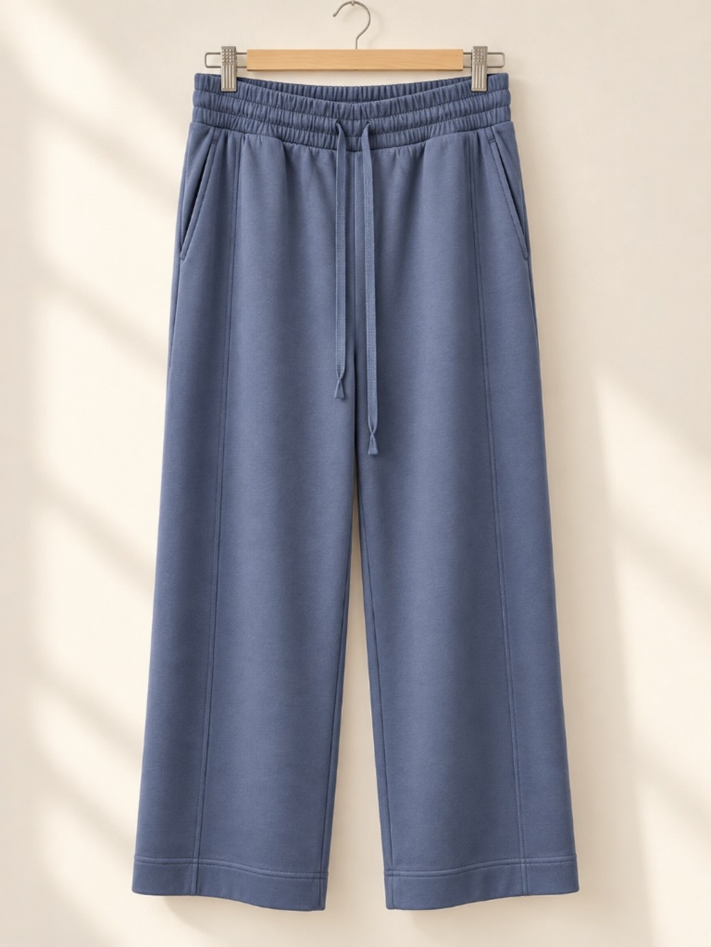 Plus - Zenana Blue Indigo Scuba Two-Piece Lounge Set - Picture 3 of 3
